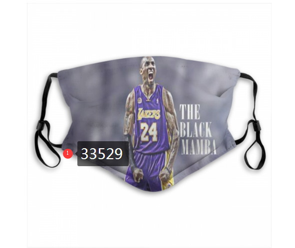 2021 NBA Los Angeles Lakers #24 kobe bryant 33529 Dust mask with filter